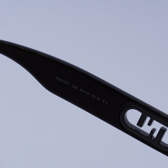 Fendi FE40107F 52E Sunglasses Dark Havana Square Frame, Brown Lenses - Picture 6 of 10